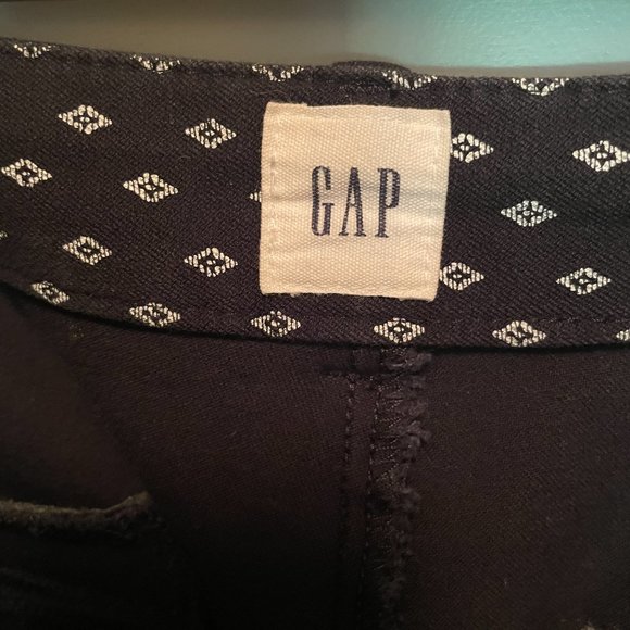 GAP Black & White Ankle Pants, Size 12 - Picture 4 of 5